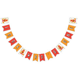 Banderines Plaza Sésamo - Elmo | Primer cumpleaños de calabaz