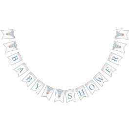 Banderines Podemos anticipar a un niño Chica gemelos Baby Sho