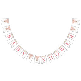 Banderines Podemos esperar a dos Chicas Baby Shower