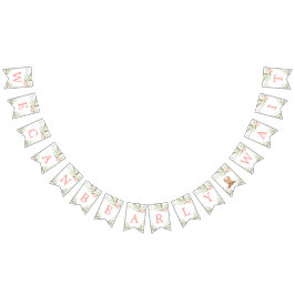 Banderines Podemos esperar con cuidado una ducha de bebé de c