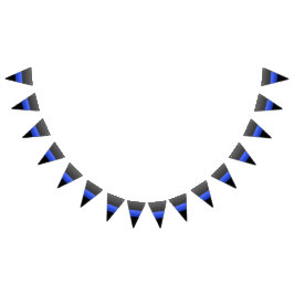 Banderines Policía delgada de la Línea Azul