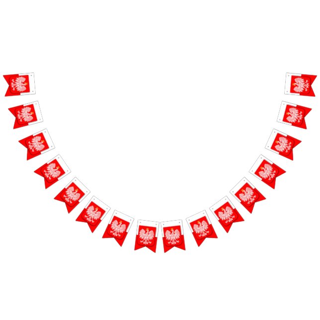 Banderines Polonia Polska Polski Emblem Patriótico (Todo)