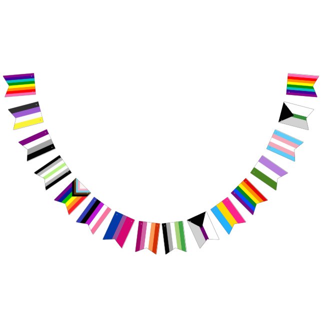 Banderines Pride Flag Assortment Garland (Todo)