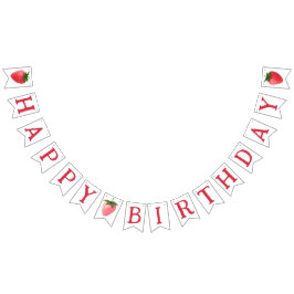 Banderines Primer cumpleaños de fresa Berry