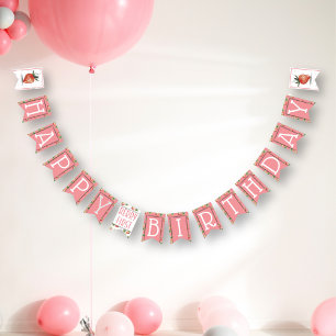 Banderines Primer cumpleaños de fresa Berry