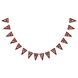 Banderines Primer cumpleaños de Lumberjack, feliz cumpleaños