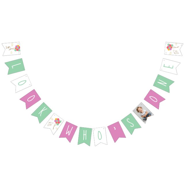 Banderines Primer cumpleaños de Snoopy y Balloons (Todo)