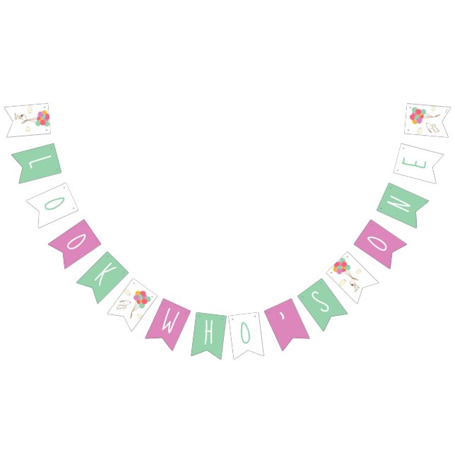 Banderines Primer cumpleaños de Snoopy y Balloons (Todo)