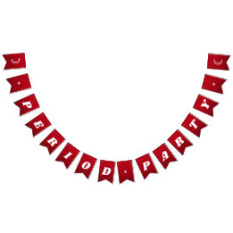 Banderines Primer periodo Cute oscuro rojo oscuro groovy Lett