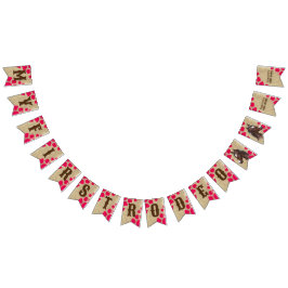 Banderines Primer personalizado de fiesta de cumpleaños de ro