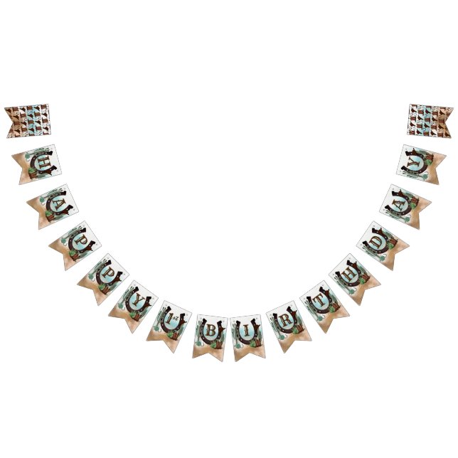 Banderines Primer Rodeo Cowboy Fiesta Occidental Primer Cumpl (Todo)