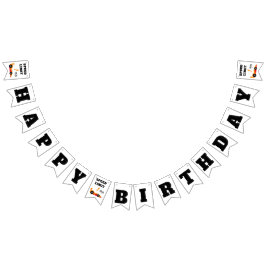 Banderines Primer salto alrededor de la pista, feliz cumpleañ