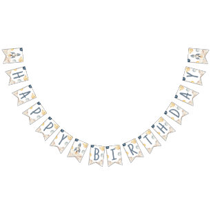 Banderines Primer Viaje Espacial Por La Fiesta Del Cumpleaños