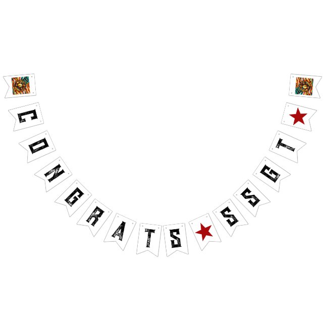 Banderines Promotion Congratulations Customizable USMC (Todo)