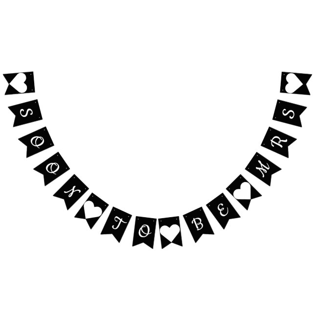 Banderines Pronto para ser señora Black y empavesado del (Todo)