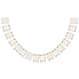 Banderines Pumpkin Happy Birthday Banner