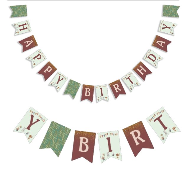 Banderines Purpurina Animales Circus Niños Fiesta de cumpleañ (Glitter Animals Circus Kids Birthday Party Bunting Flags)