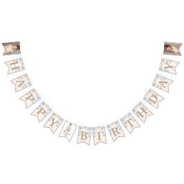 Banderines Purpurina de cumpleaños de la princesa de lujo