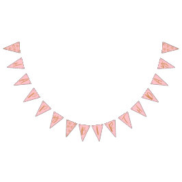 Banderines Purpurina de oro Feliz cumpleaños