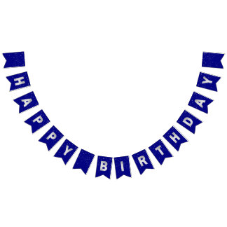 Banderines Purpurina de plata cumple cumpleaños con elegancia