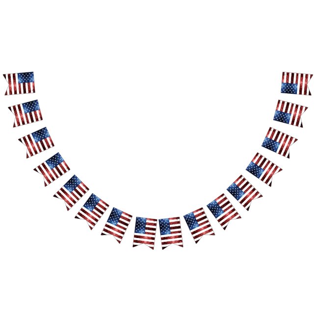 Banderines PURPURINAS de los Estados Unidos con brillo azul r (Todo)