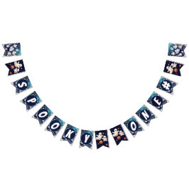 Banderines Qué lindo cumpleaños de Halloween