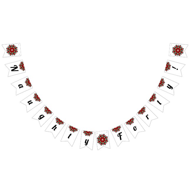 Banderines ¡Qué travieso cuarenta! Mandala en rojo (Todo)