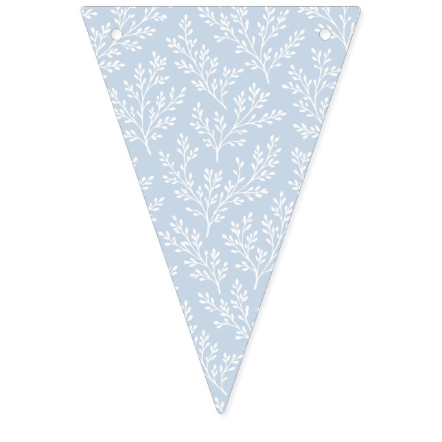 Banderines Ramas de bosque neutrales - azul polvoriento (Primera bandera)