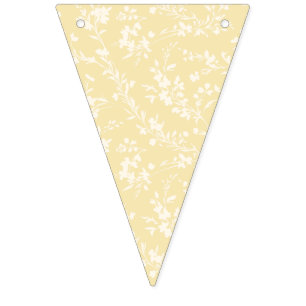 Banderines Ramilletes de primavera neutros - Buttercream
