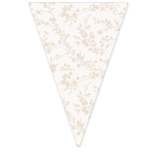 Banderines Ramos de primavera de lino suave - Neutro (Decimosegunda bandera)