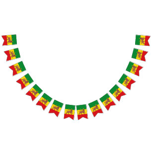 Banderines Rastafari Rasta Reggae Vitalidad Jamaica Jah Raíce