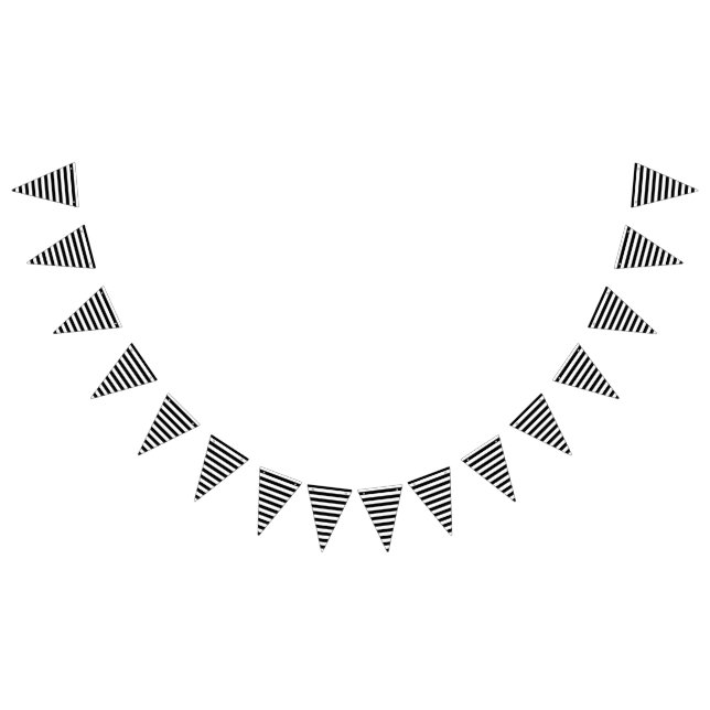 Banderines Rayas fuertes - dorso y blanco (Todo)