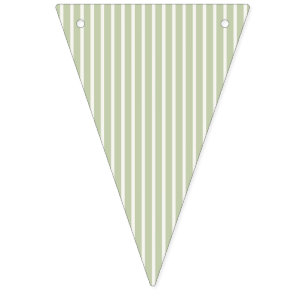 Banderines Rayas Refinadas de Otoño Temprano Oliva Suave