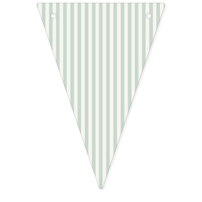 Banderines Rayas Simples - Salvia Suave (Primera bandera)