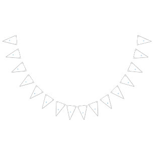 Banderines Rayo con forma de diamante azul que irradia hacia
