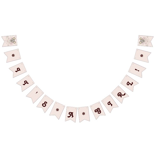 Banderines Rayo rosa lindo Koala Baby Shower es un Chica (Todo)