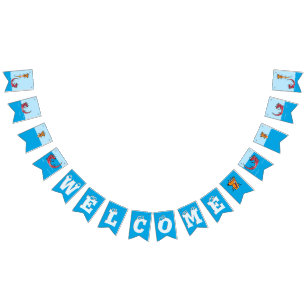 Banderines Recepción de la fiesta en la piscina, nutrias del