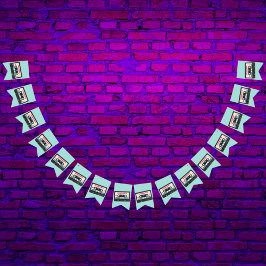 Banderines Retro Ochties Music Mix Tape 50th Birthday Party