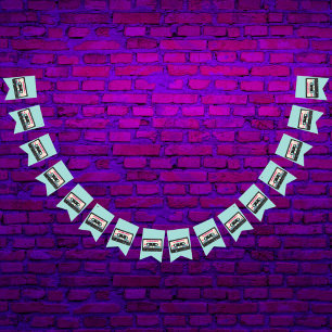 Banderines Retro Ochties Music Mix Tape 50th Birthday Party