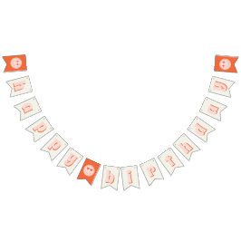 Banderines Retro Smile Happy Birday