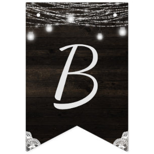 Banderines Ridge de roble Novia de Madera Rústica para ser du