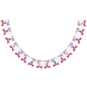 Banderines Rojo, Blanco, Azul de los Estados Unidos