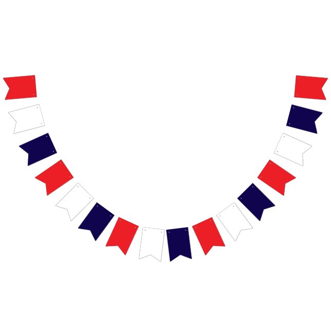 Banderines Rojo Blanco y Azul  (Todo)