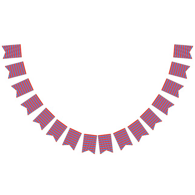 Banderines Rojo, blanco y azul (Todo)