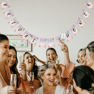 Banderines Romance floreciente - Ducha nupcial