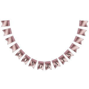 Banderines Rosa de Oro Purpurina Dris Sorpresa Retirement