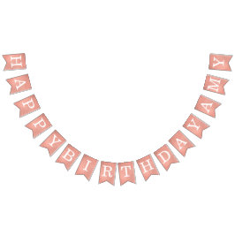 Banderines Rosa Oro Feliz Cumpleaños 3 Cartas Nombre Amy Pink