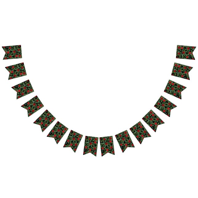 Banderines Rosa Roja Boda negro gótico oscuro (Todo)