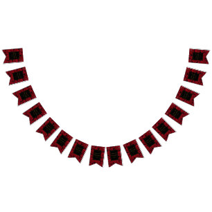 Banderines Rosa Roja Elegante - Boda