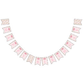 Banderines Rosa romántico de coqueta y arcos rosados Cumpleañ